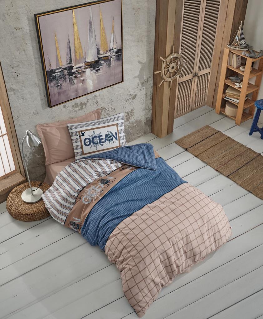 Singolo Set Copripiumino Ocean Blu navy