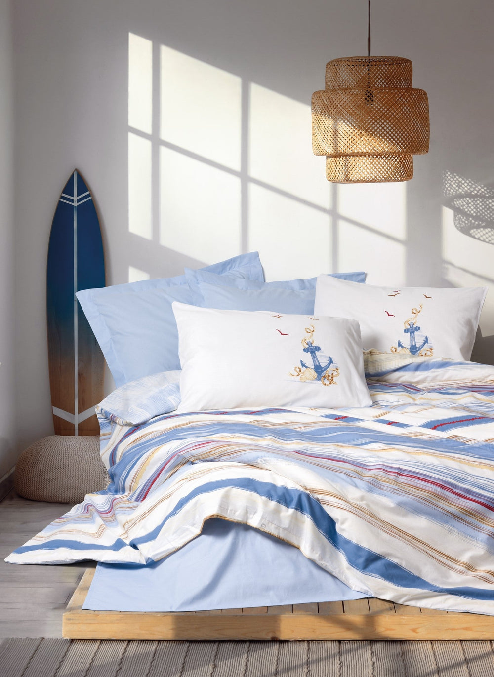 Maritime Singolo Set Copripiumino Moreno Blu