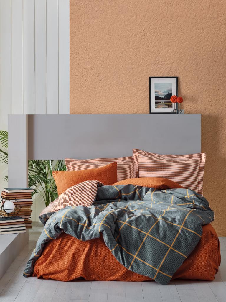 Modern Singolo Set Copripiumino Stark Cannella