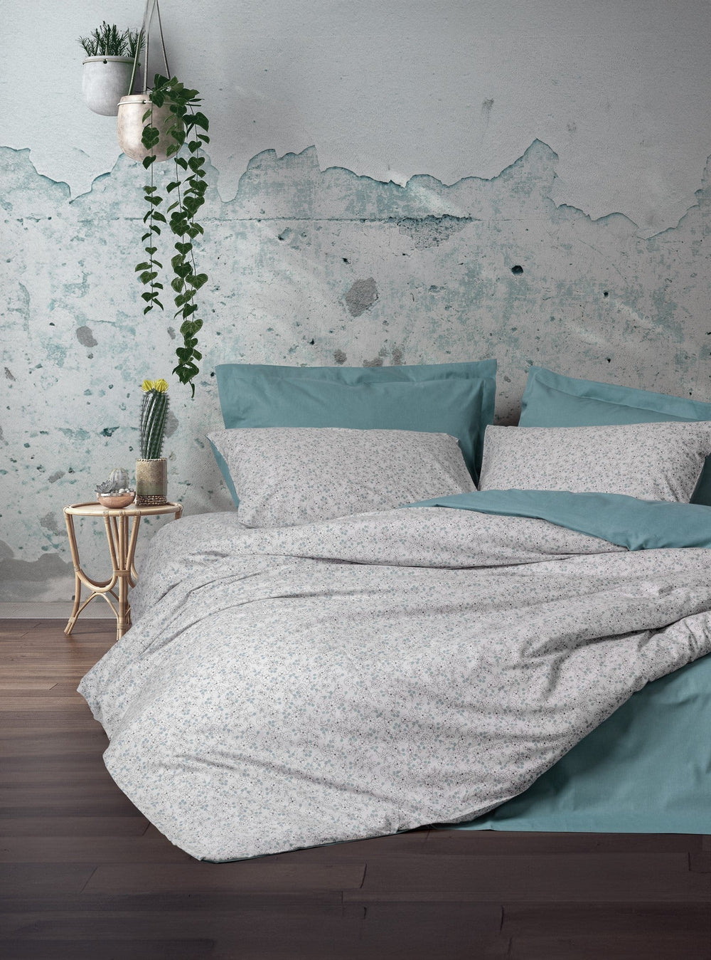 Petite Singolo Set Copripiumino con Lenzuolo con Angoli June Menta