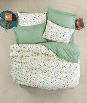 Petite Singolo Set Copripiumino con Lenzuolo con Angoli Lola Verde