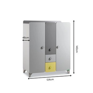 Minia Montessori 3-Door Wardrobe