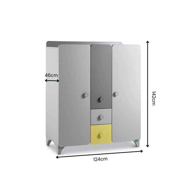 Minia Montessori 3-Door Wardrobe