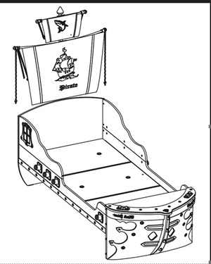 Pirate Ship Bed