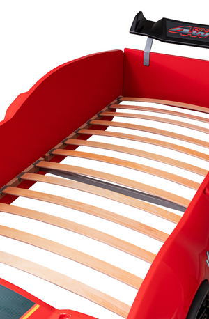 GT1 Eco Autobett mit LED-Beleuchtung 90x190cm (Rot/Weiß)