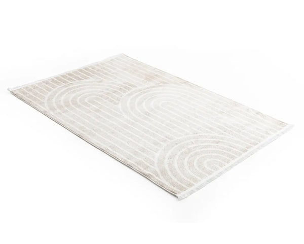 Tappeto Beige Geometrico