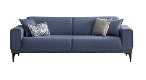 Divano Stil 3 Posti Blu
