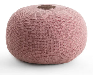 Pouf Buta in Maglia SenapePouf Buta in Maglia – Colori Caldi per un Tocco Bohem