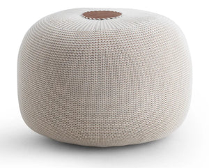 Pouf Buta in Maglia SenapePouf Buta in Maglia – Colori Caldi per un Tocco Bohem