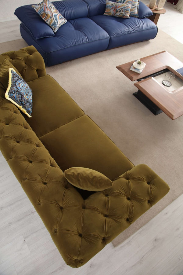 Derma – Set Divani di Design con Divano Chester e Poltrona