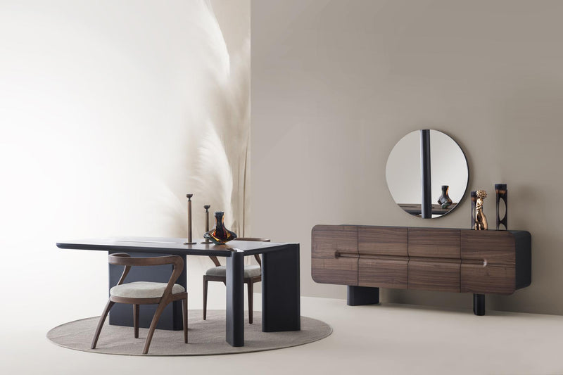 Maybach Walnuss - Esszimmergarnitur