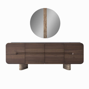 Maybach Walnuss - Esszimmergarnitur