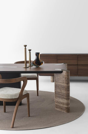 Maybach Walnuss - Esszimmergarnitur