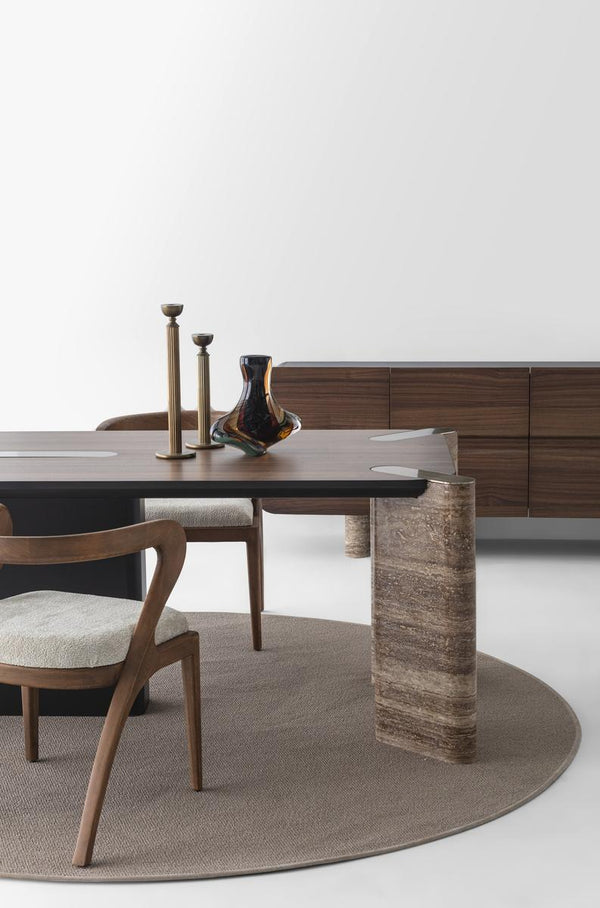 Maybach Walnuss - Esszimmergarnitur