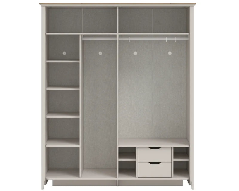 Mugla Armadio a 4 Ante con Specchio