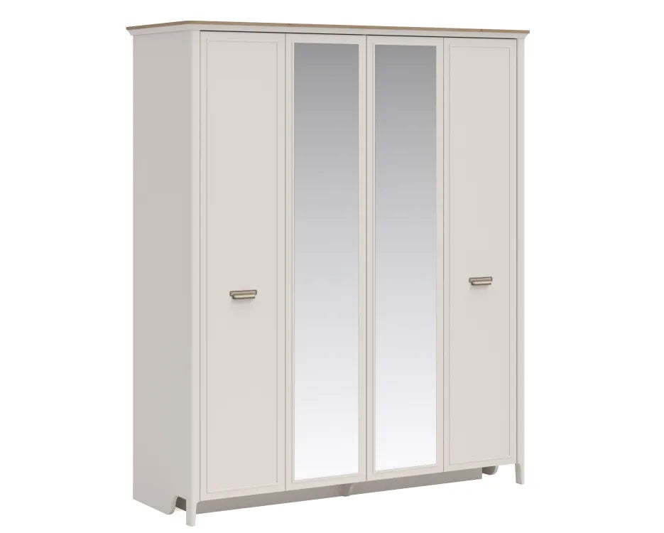 Mugla Armadio a 4 Ante con Specchio