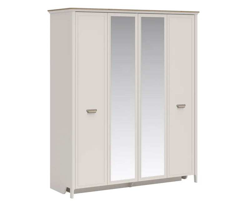 Mugla Armadio a 4 Ante con Specchio