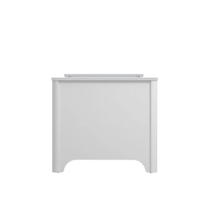 Pori convertible crib 60x120 cm white headboard view