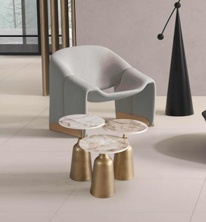 Set 3 tavolini a incastro Beige – Golden Hour