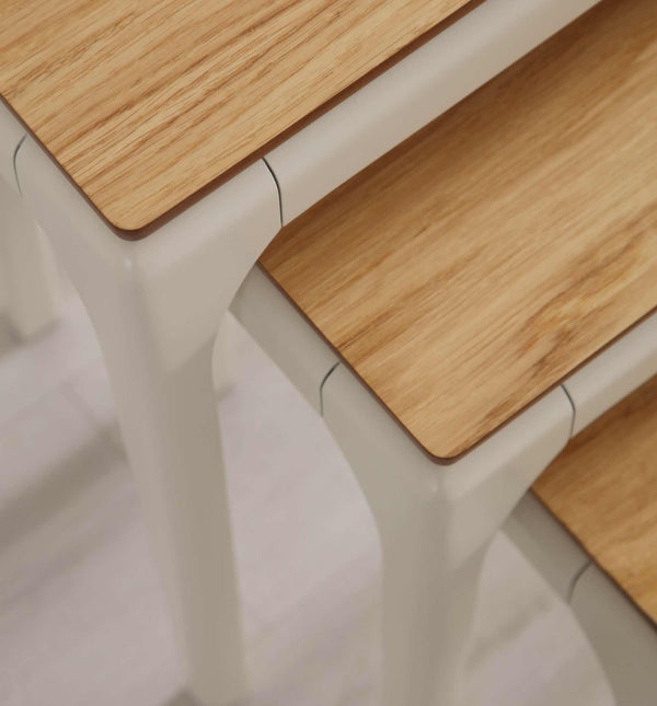 Set 3 tavolini a incastro Bongo – Rovere