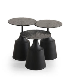 Set 3 tavolini a incastro Grade – Nero