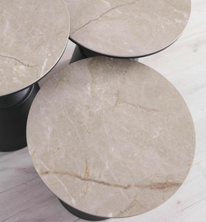 Set 3 tavolini a incastro Grade – Quartz