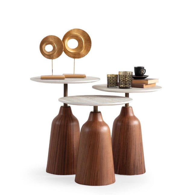 Set 3 tavolini a incastro Hazel – Ceramica