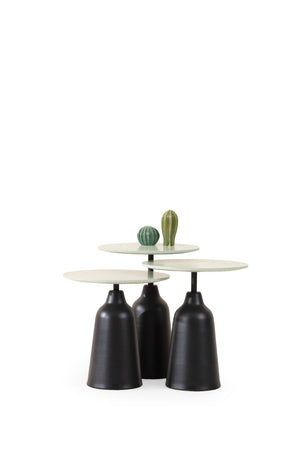 Set 3 tavolini a incastro Minty – Verde
