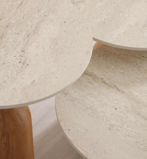 Set 3 tavolini a incastro Pera – Ceramica