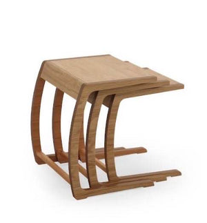 Set 3 tavolini a incastro Prada – Rovere