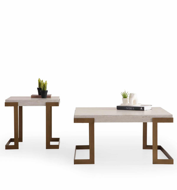 Set tavolini da salotto Bogota – Travertino