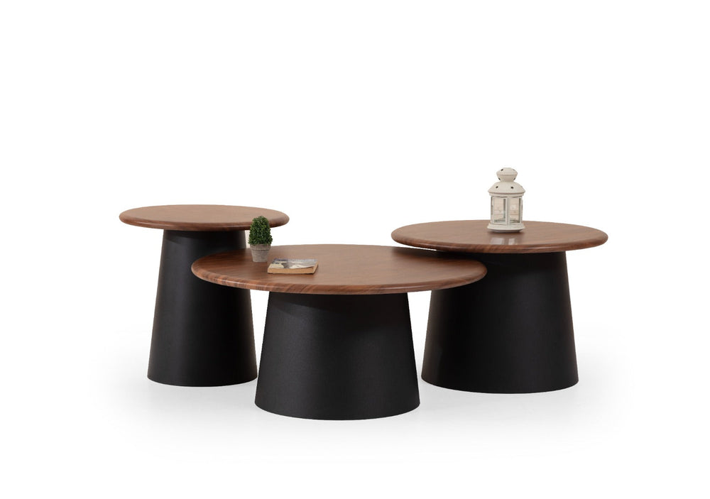 Set tavolini da salotto Tola – Noce