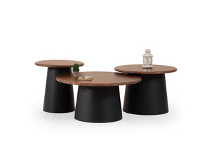 Set tavolini da salotto Tola – Noce