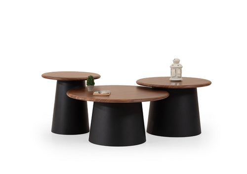 Set tavolini da salotto Tola – Noce