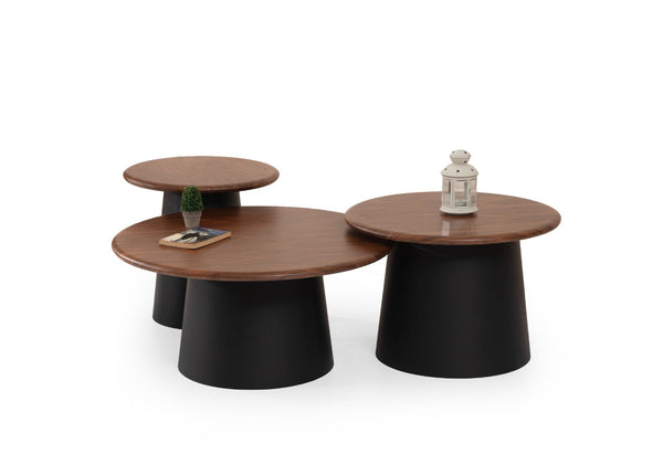 Set tavolini da salotto Tola – Noce