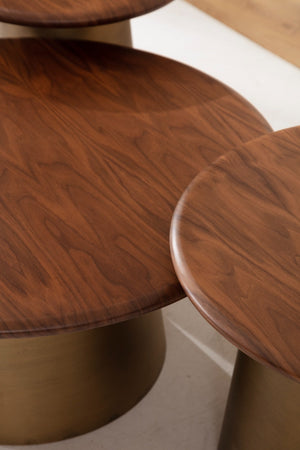 Set tavolini da salotto Tola – Ottone