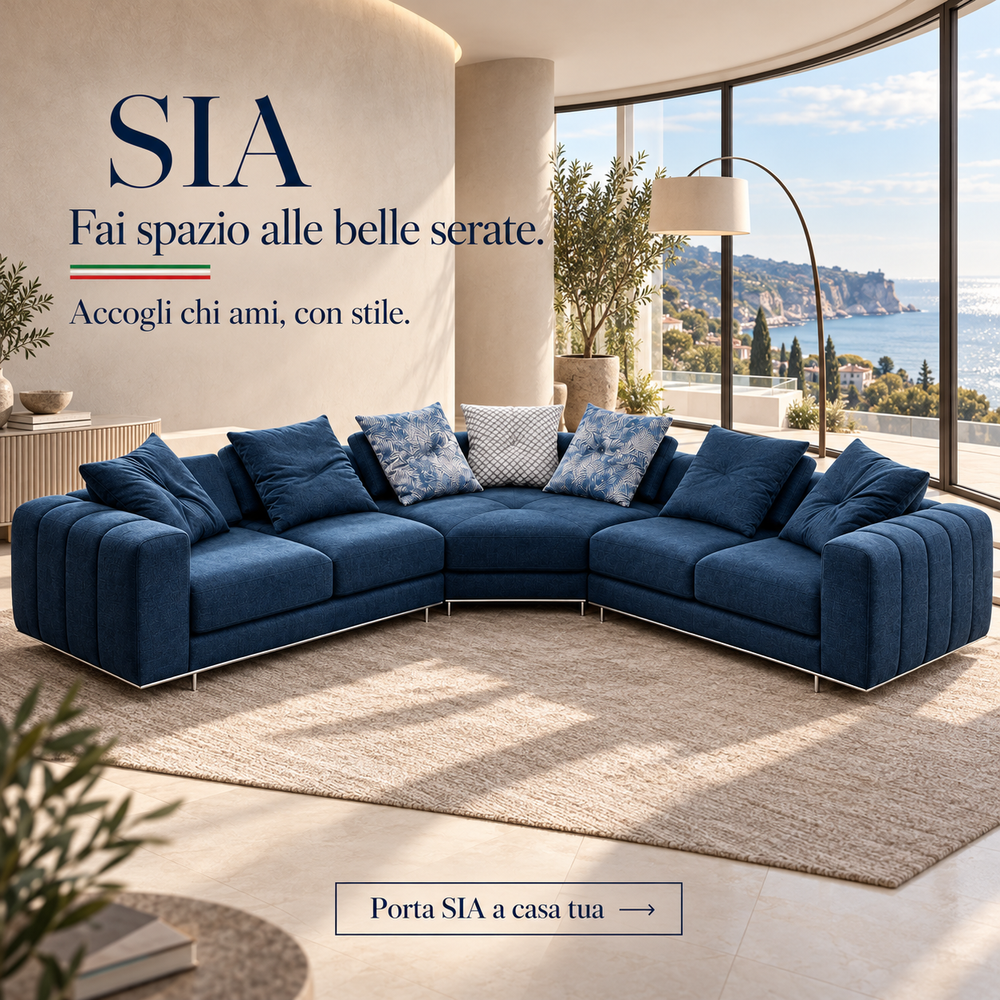 Sofá esquinero SIA de 320x320 cm personalizable con 2 años de garantía y diseño elegante
