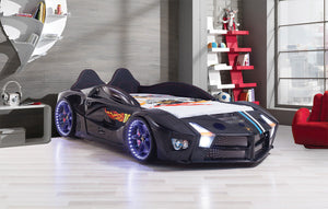 Luxuriöses Premium-Autobett mit LED-Beleuchtung und Lautsprechern, 90 x 190 cm