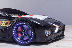 Luxuriöses Premium-Autobett mit LED-Beleuchtung und Lautsprechern, 90 x 190 cm