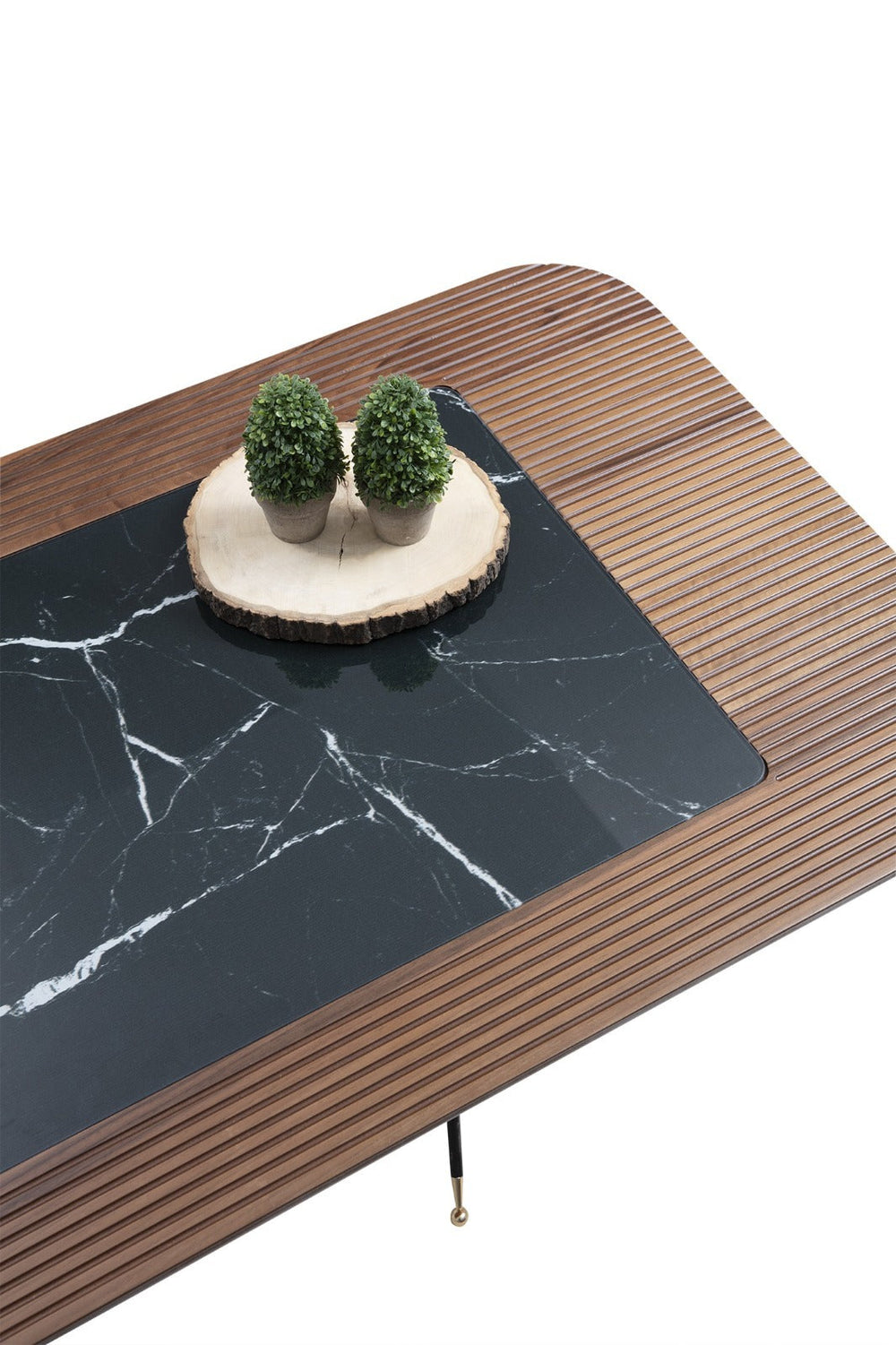 Tavolino da salotto Diamond – Noce e nero