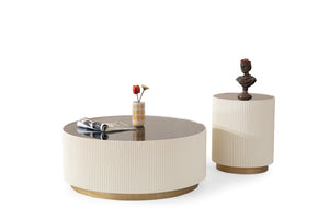 Tavolino da salotto Olivia – Bianco