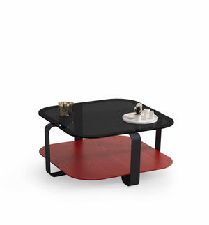 Tavolino da salotto quadrato Royal – Rosso