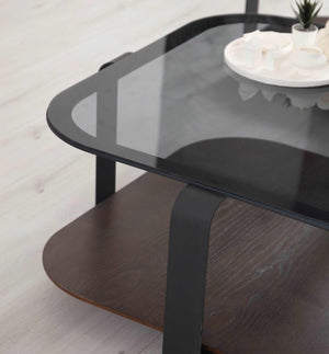Tavolino da salotto quadrato Royal – Noce