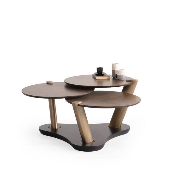 Tavolino da salotto Trio – Ottone