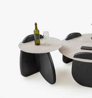 Tavolino laterale Markiz – Travertino scuro