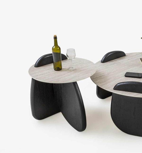 Tavolino laterale Markiz – Travertino scuro