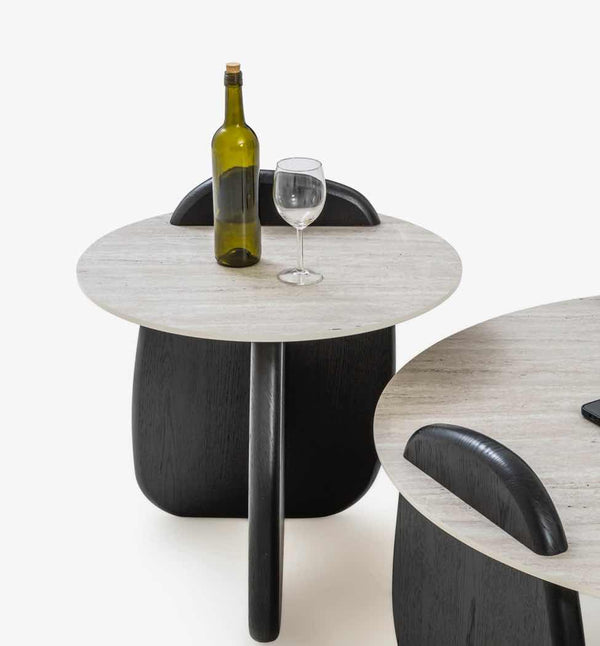 Tavolino laterale Markiz – Travertino scuro