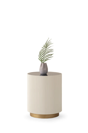 Tavolino laterale Olivia – Bianco