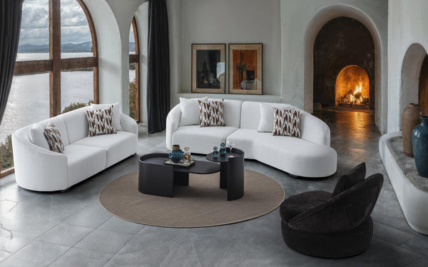 Maybach Modernes Sofa-Set Walnuss