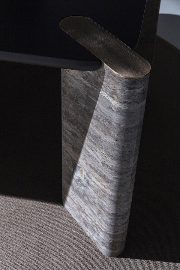 Maybach Esszimmergarnitur aus schwarzer Eiche